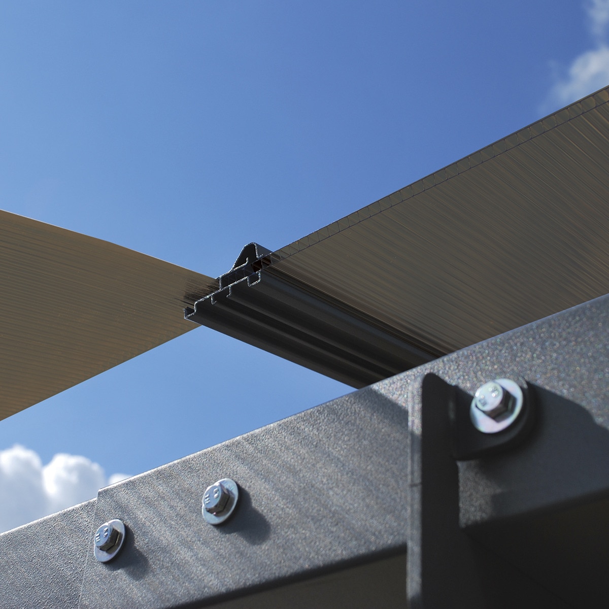 Cochera Aluminio Arcadia 359x863x242 cm Gris oscuro-10