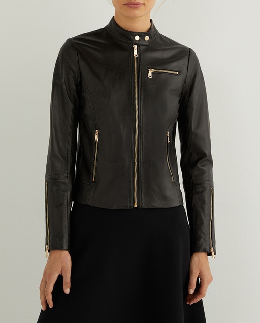 Imagen 0 de Cazadora de mujer de piel