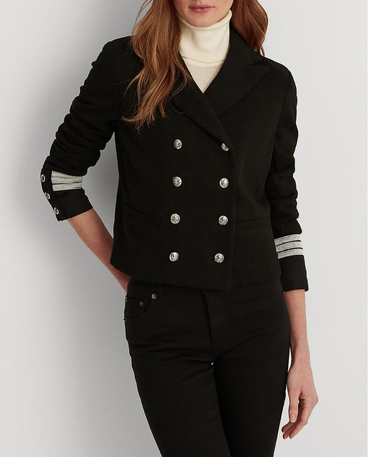 Imagen 0 de Cazadora de mujer cruzada recortada