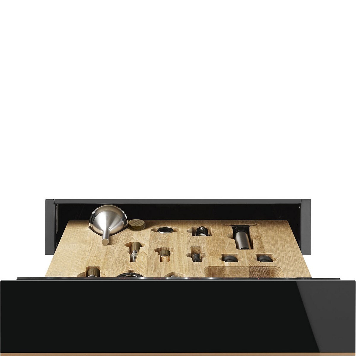 Gaveta de Sommelier Smeg Dolce Stil Novo CPS615NR - Preto e Perfis Cobre Preto / Cobre-1