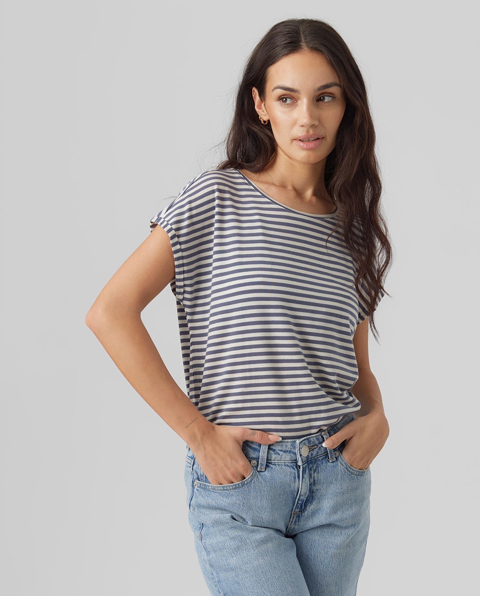 Tshirt coupe droite à manches courtes