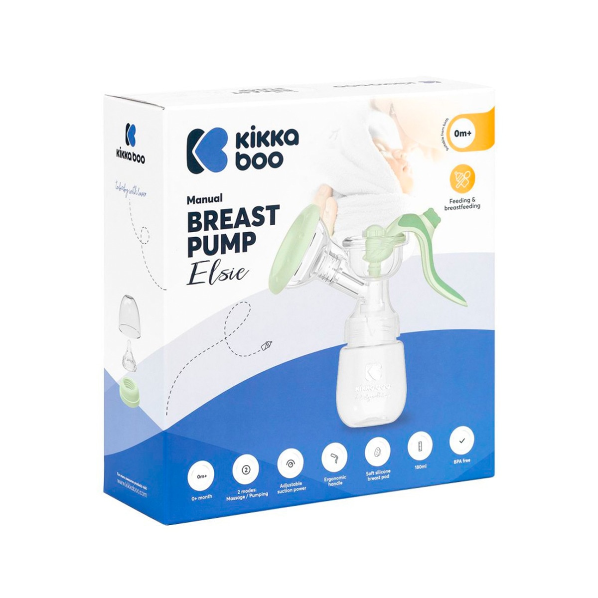 Extractor de leche manual Elsie Verde-2