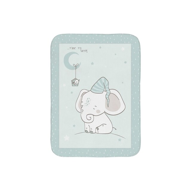 Imagen 0 de Manta súper suave 80/110 cm Elephant Time mint