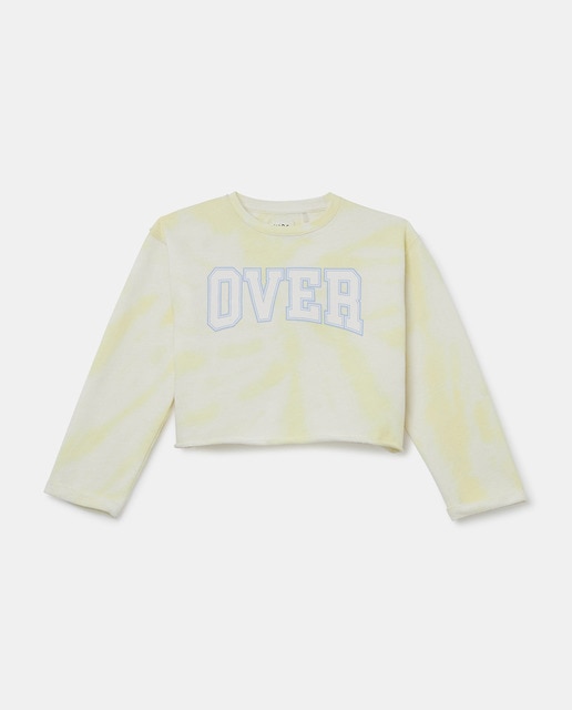Imagen 0 de Sudadera de niña crop tie dye