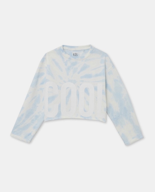 Imagen 0 de Sudadera de niña crop tie dye