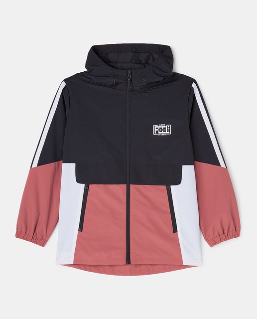 Imagen 0 de Parka de niño tricolor con capucha