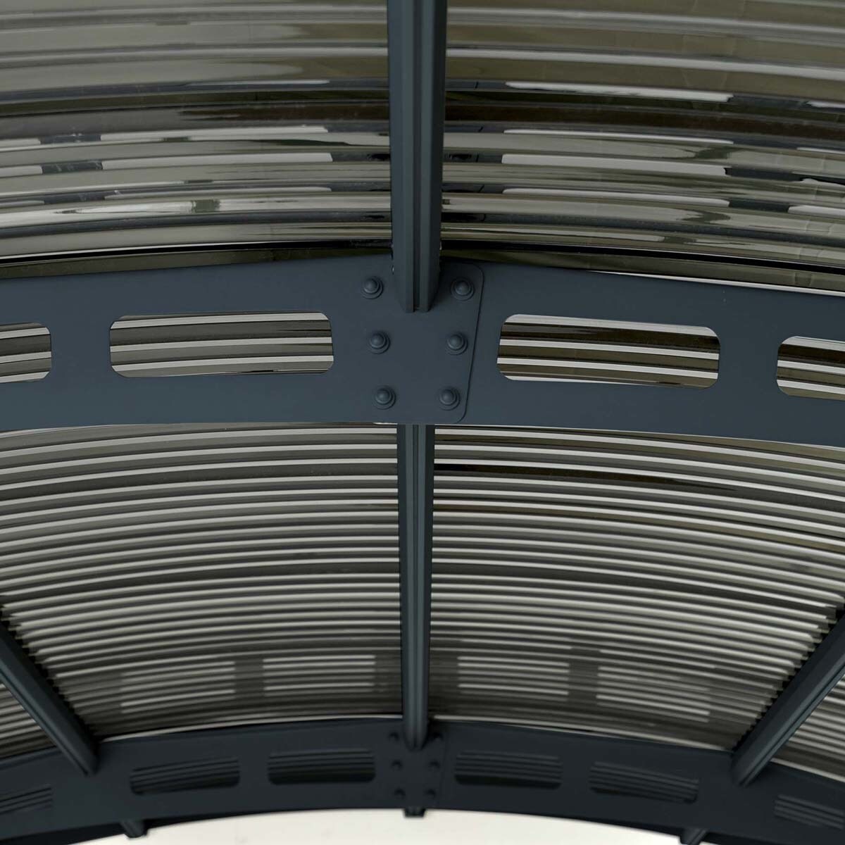 Cochera Aluminio Atlas Gris oscuro-6