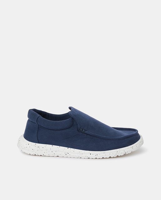 Imagen 0 de Náuticos de hombre tipo slip on en color azul