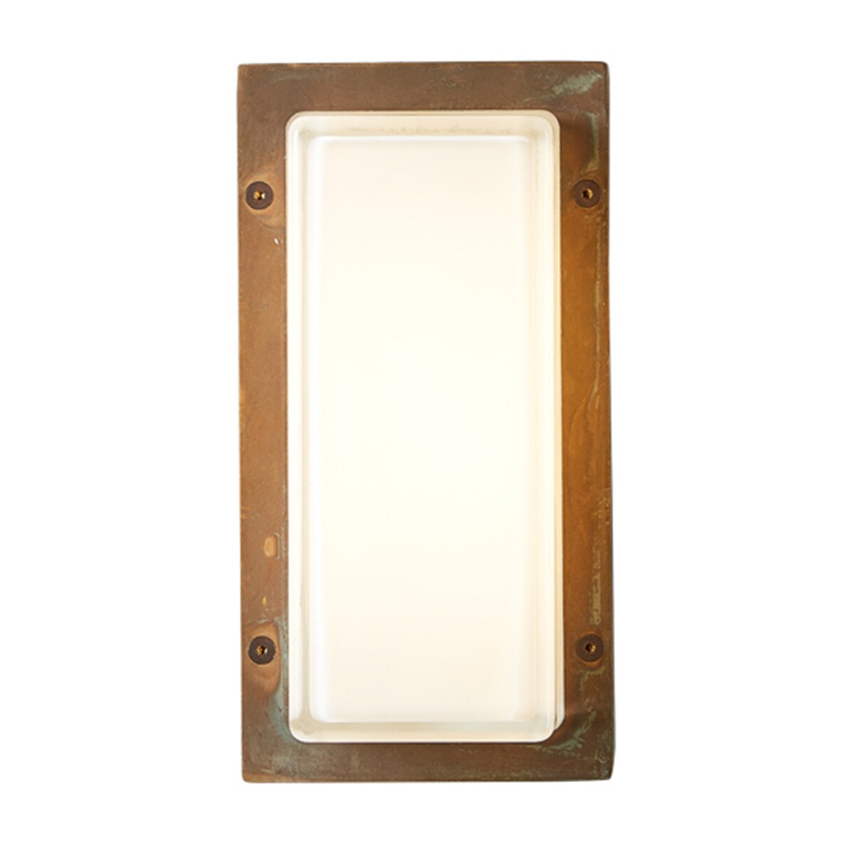 Aplique de exterior com moldura lateral Ice Cubic Moretti Latão-2