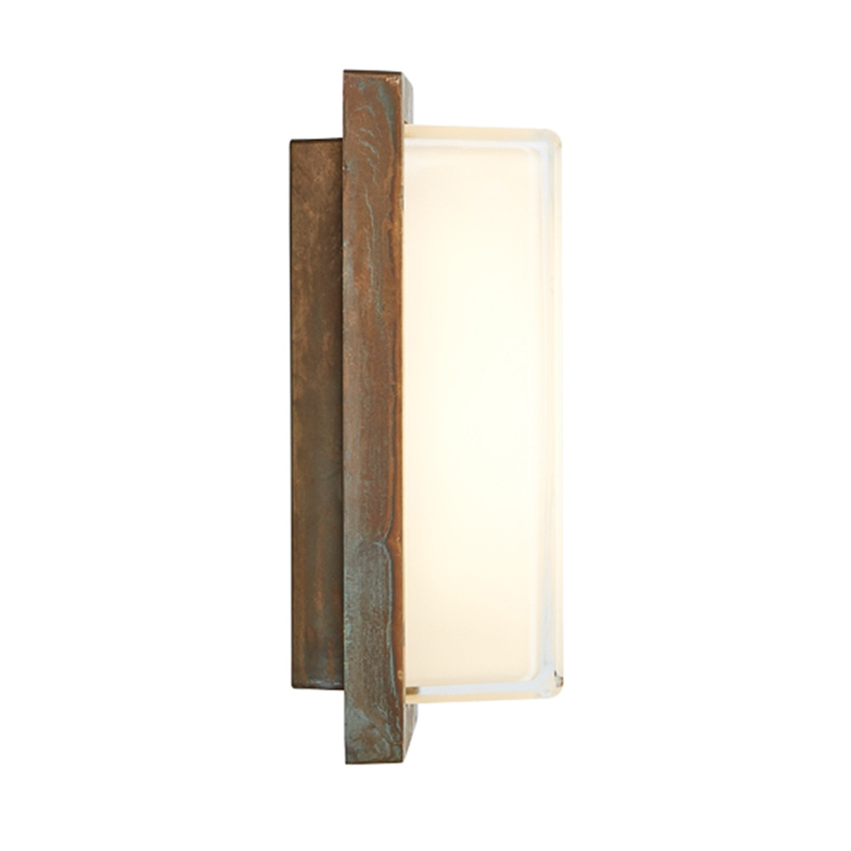 Aplique de exterior com moldura lateral Ice Cubic Moretti Latão-3