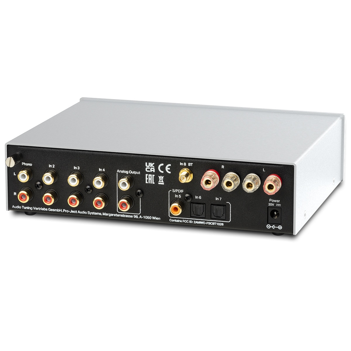 Amplificador integrado Pro-Ject MaiA S3 con Bluetooth Plata-2