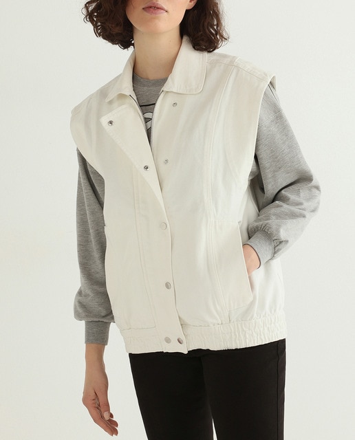 Imagen 0 de Chaleco sarga oversize mujer