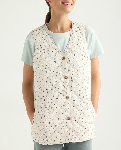 Imagen 0 de Chaleco de mujer acolchado botones