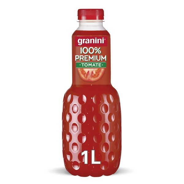 100% Premium tomato juice from concentrate with vitamins C and E bottle 1 l