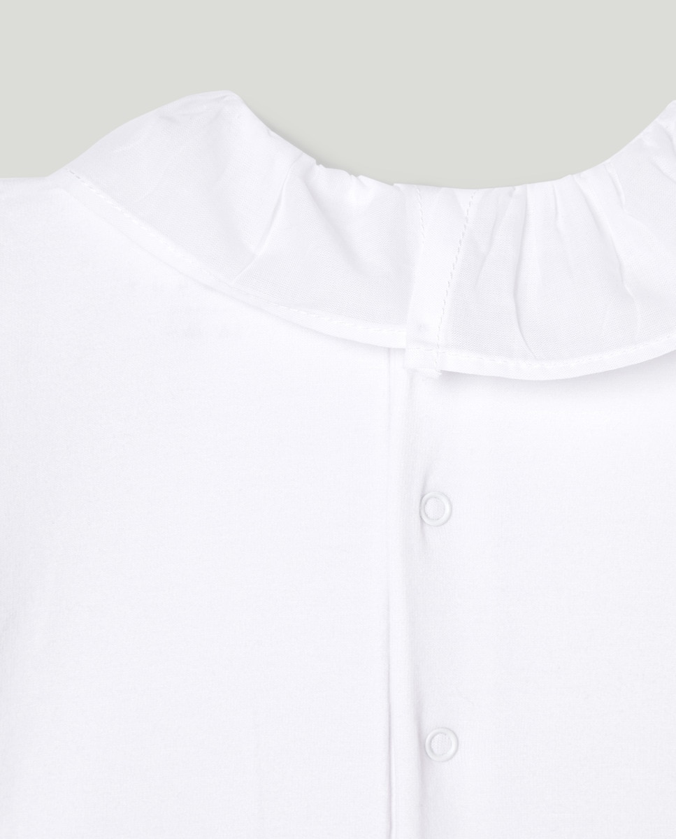 Bodies de Primeira Roupa em Algodão Branco-3