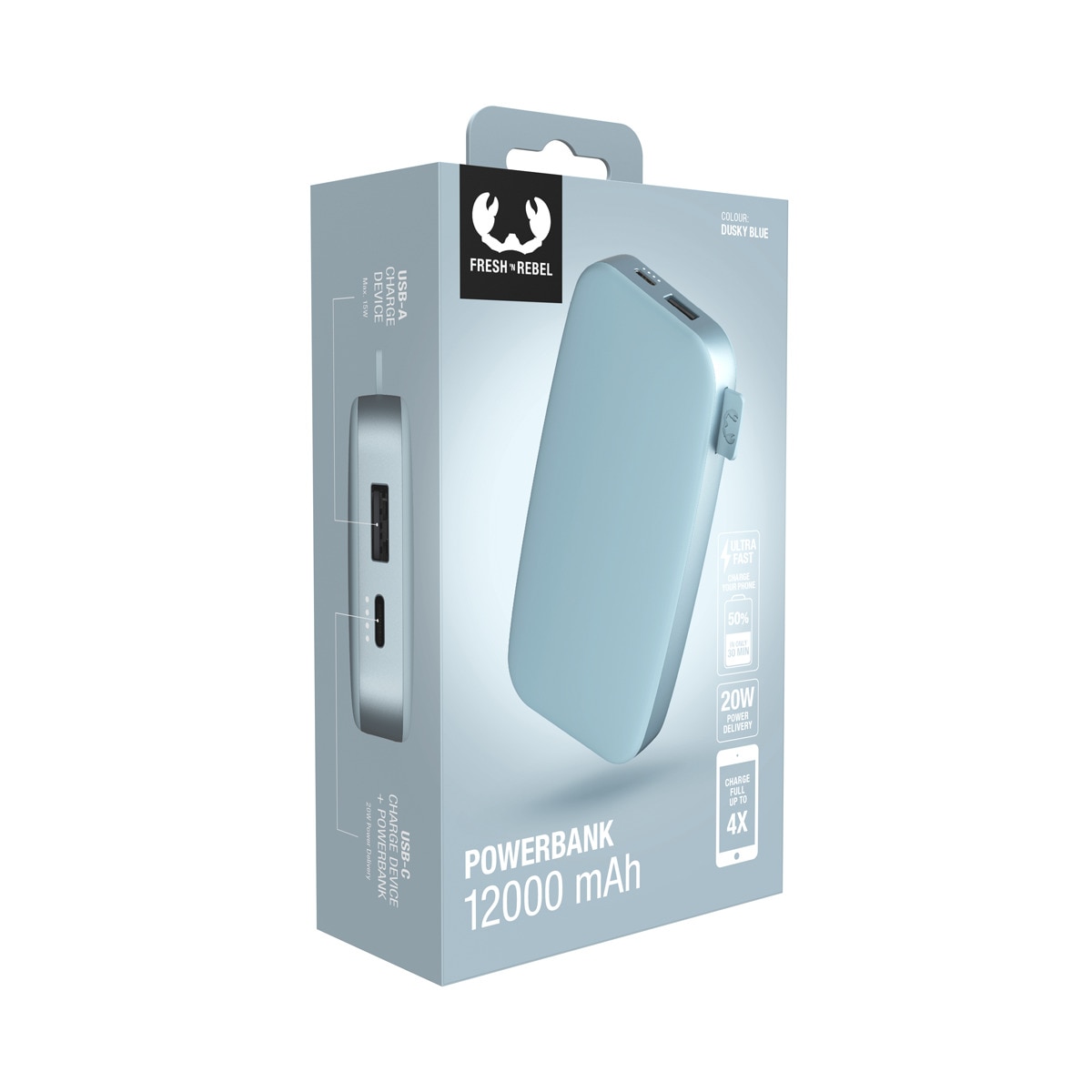 Powerbank 12000 mAh - Dusky Blue 5