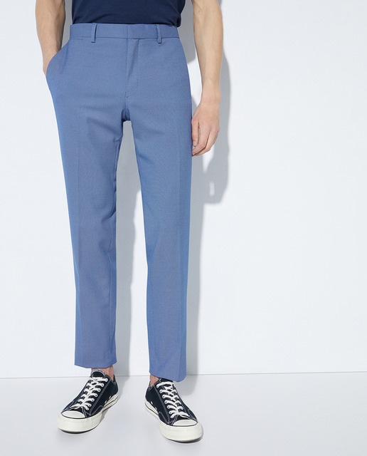 Imagen 0 de Pantalón de traje de hombre slim azul claro