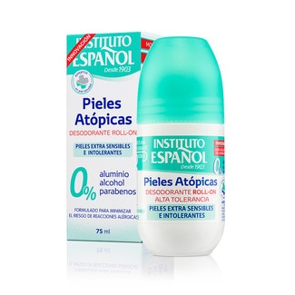 desodorante roll-on pieles atópicas para pieles extra sensibles e intolerantes envase 75 ml 0% aluminio alcohol parabenos - Instituto Español