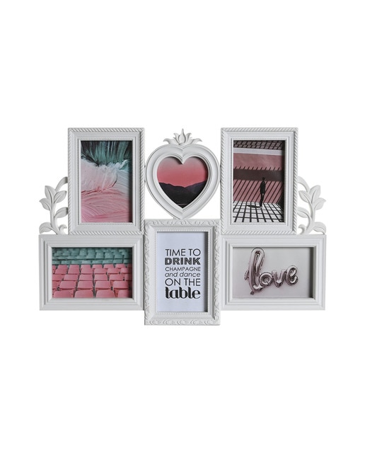 Imagen 0 de Marco multifoto 6 fotos blanco