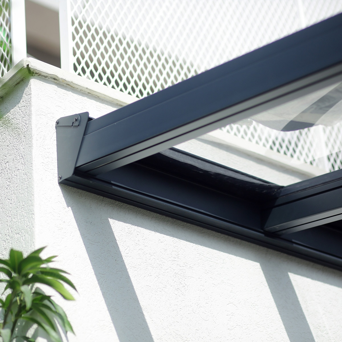 Pérgola Adosada Aluminio Stockholm 341 x 587,5 cm Gris oscuro-12