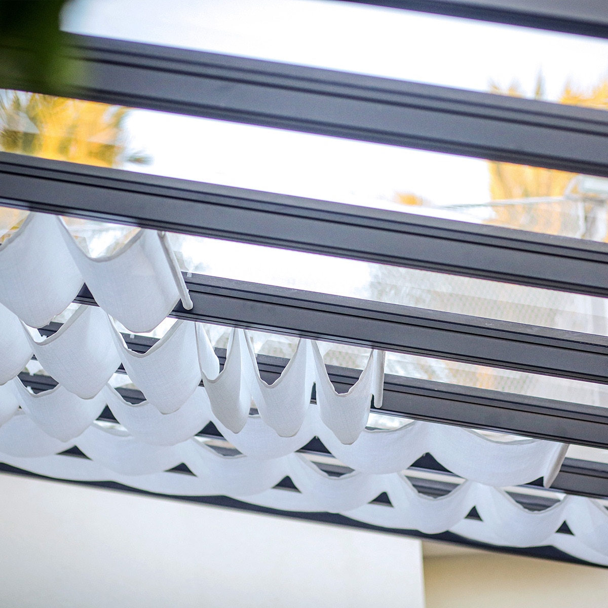 Pérgola Adosada Aluminio Stockholm Gris oscuro-16