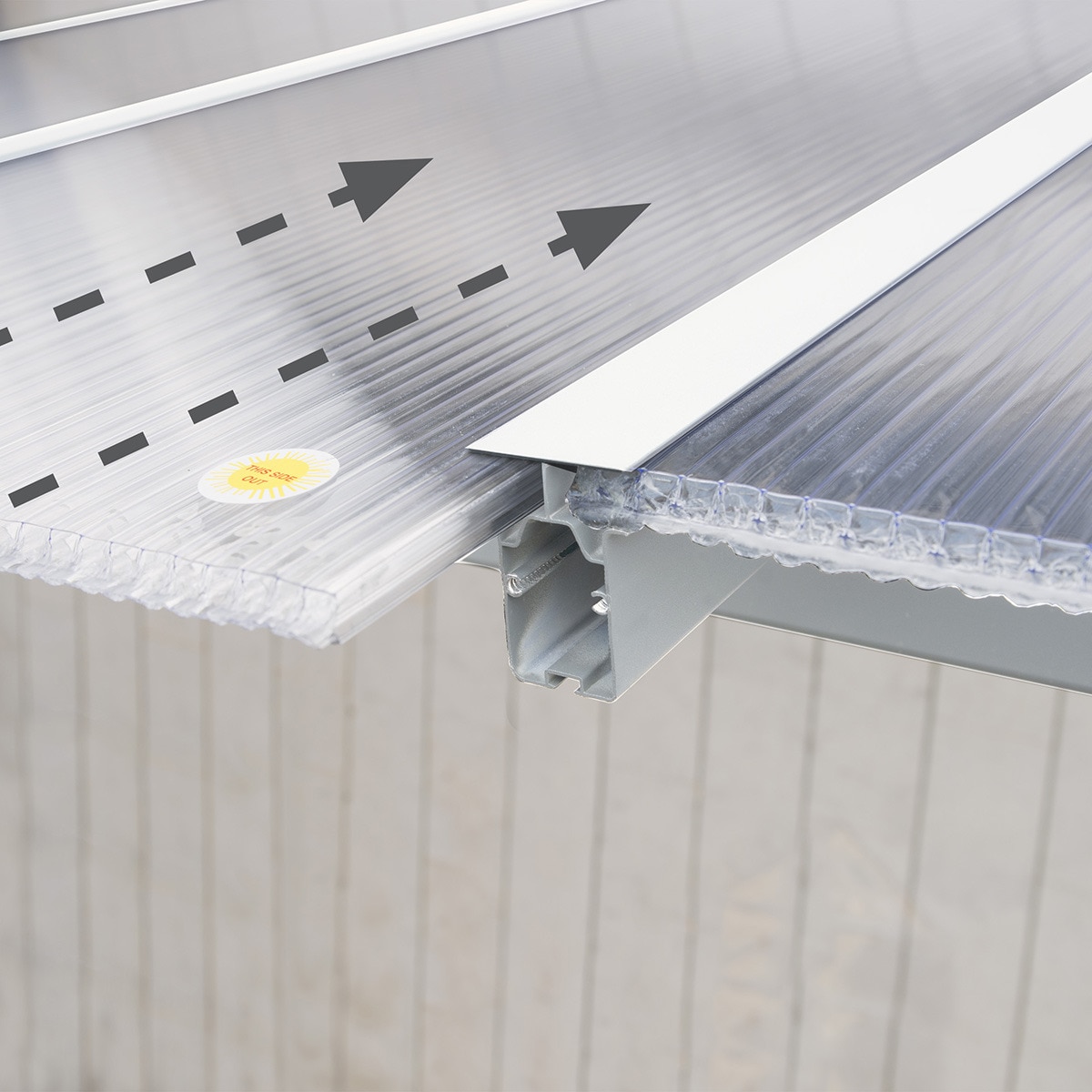 Pérgola Adosada Aluminio Olympia Blanco-7