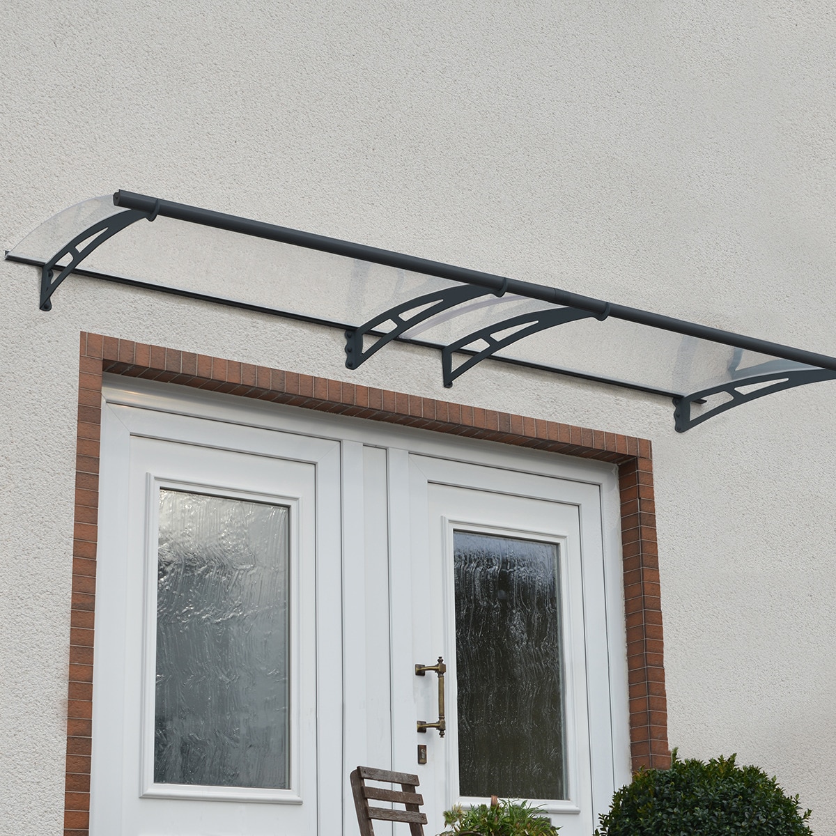 Marquesina para Puerta Aquila 302x91,5 cm Gris oscuro-2