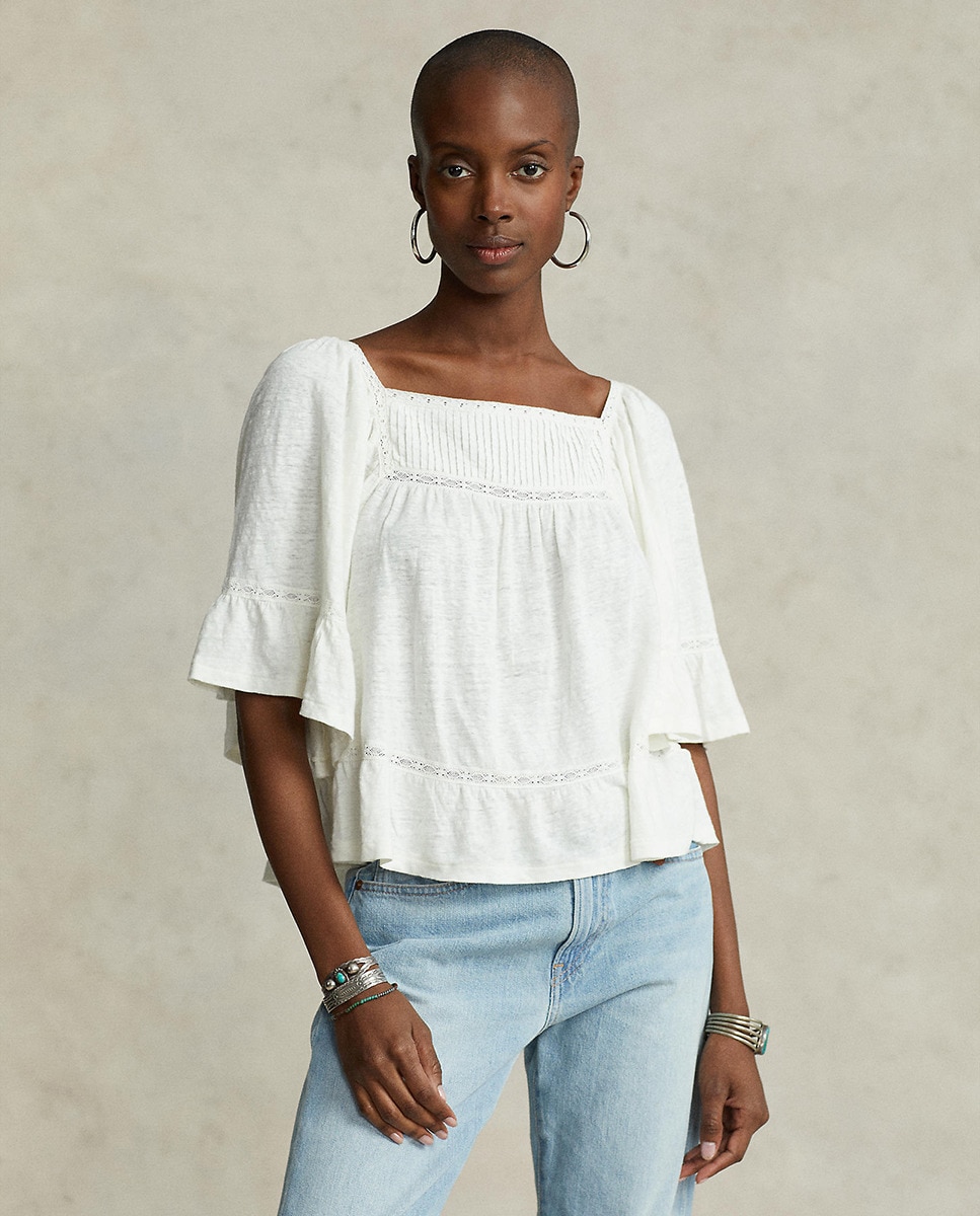 Tshirt à manches courtes en lin