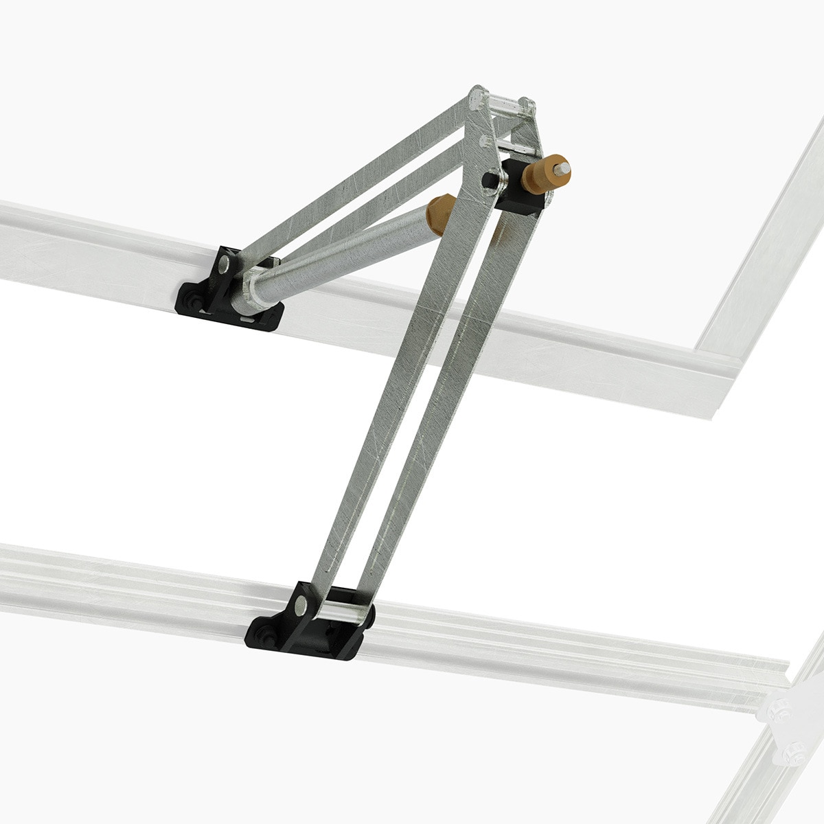 Kit Ventilación Automático para Apertura Ventanas Invernaderos Plateado-3