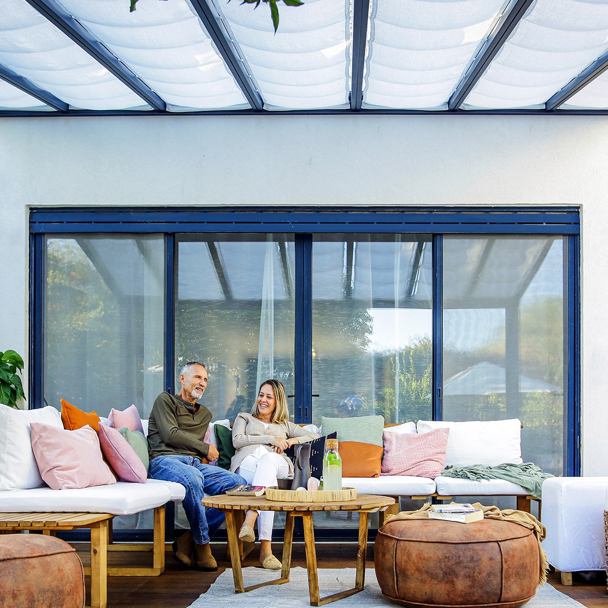 Kit Cortinas para Pérgola Stockholm Blanco-10