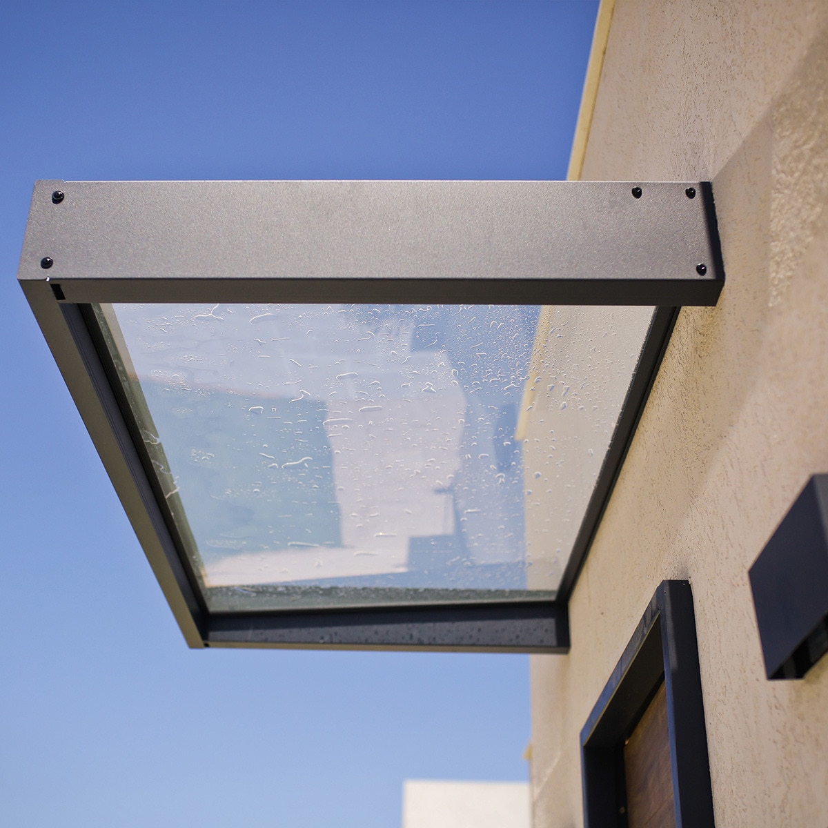 Marquesina para Puerta Canopy Sophia 160x95 cm Gris oscuro-6