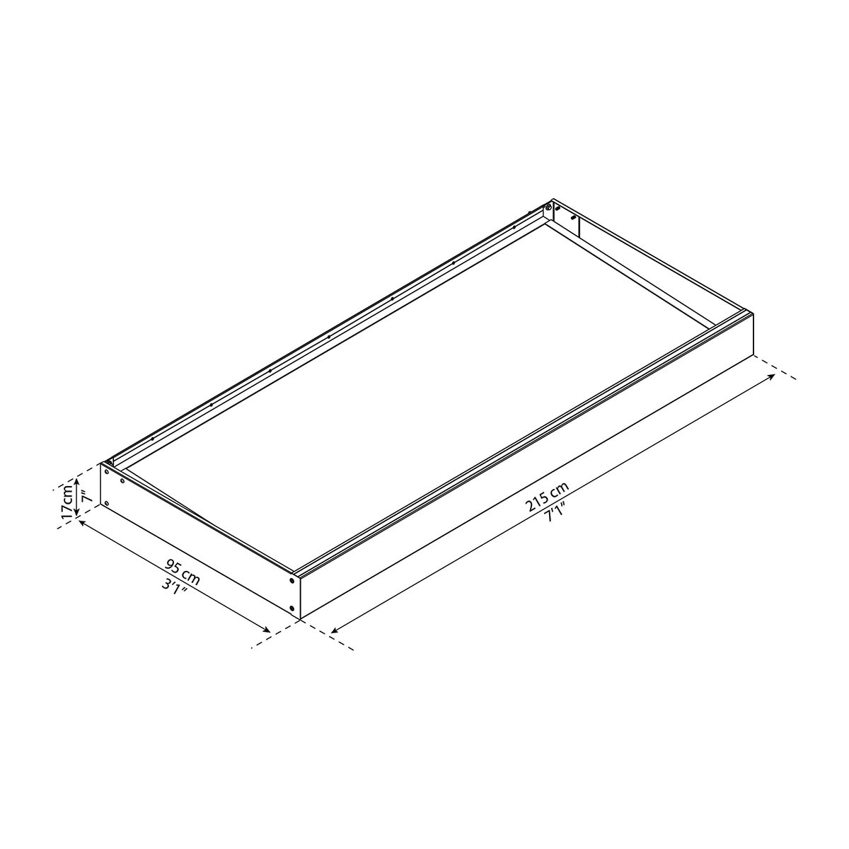 Marquesina para Puerta Canopy Sophia 215x95 cm Gris oscuro-6
