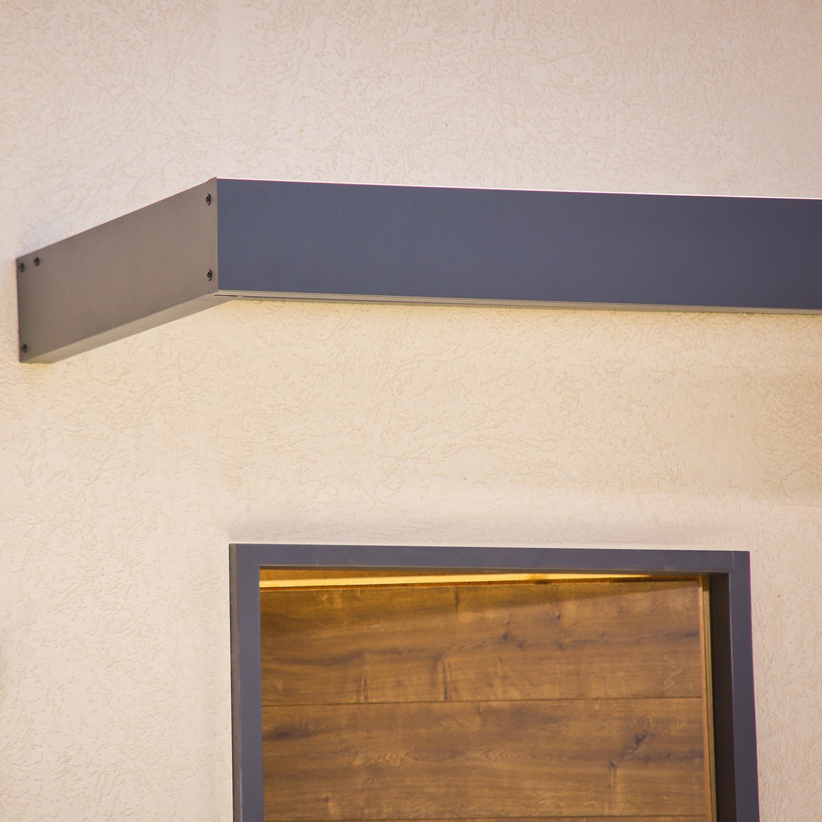 Marquesina para Puerta Canopy Sophia 215x95 cm Gris oscuro-3