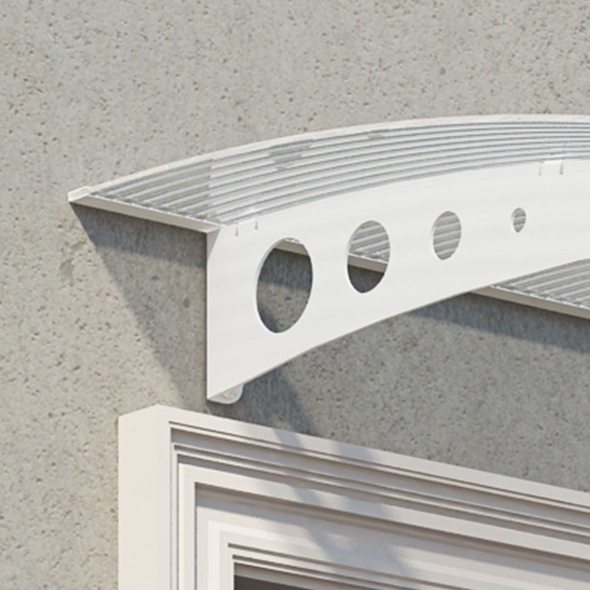 Marquesina para Puerta Canopy Lyra 135,5x90,5 cm Blanco-5