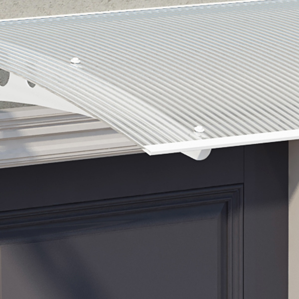 Marquesina para Puerta Canopy Lyra 135,5x90,5 cm Blanco-4
