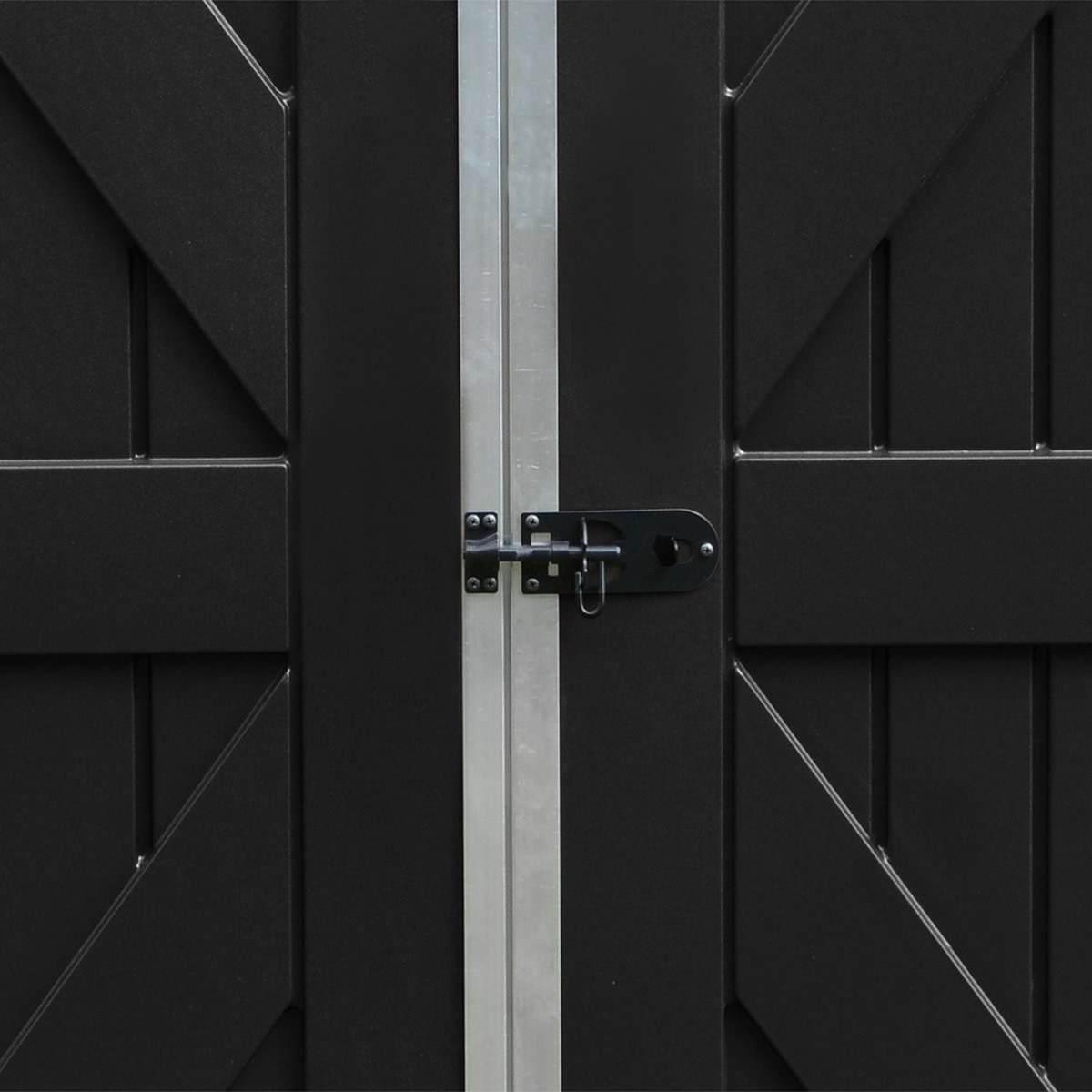 Caseta policarbonato+aluminio Skylight 185 x 90 cm Gris-6