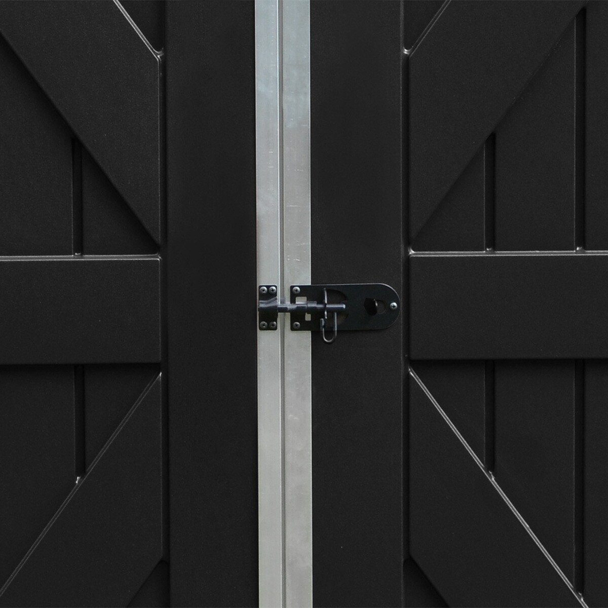 Caseta policarbonato+aluminio Skylight 185 x 90 cm Gris-6