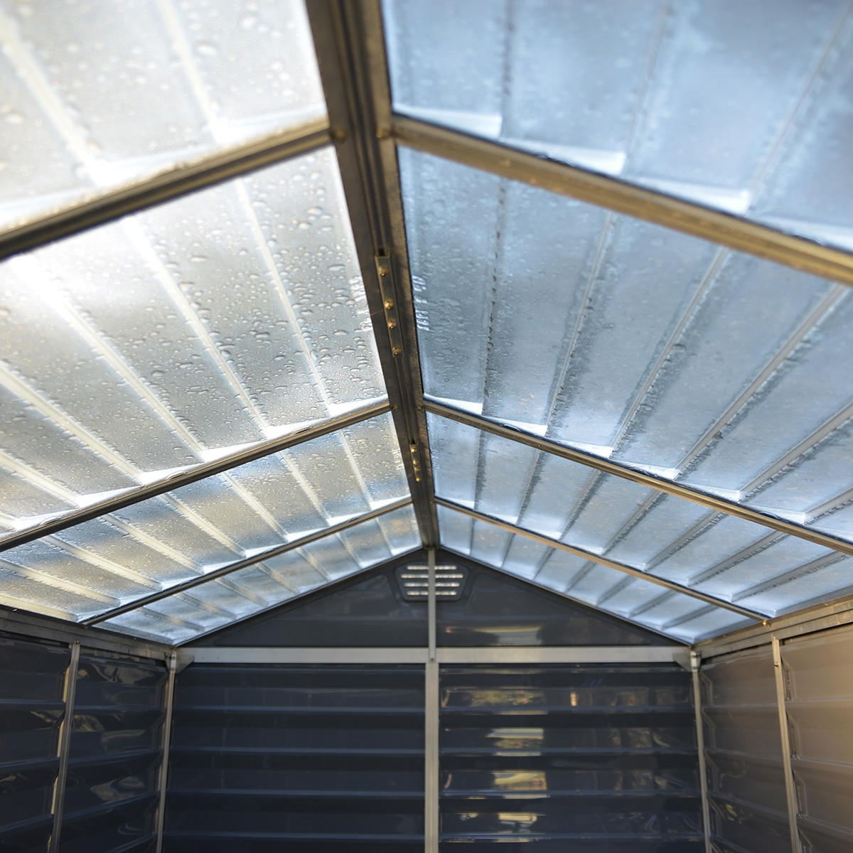Caseta policarbonato+aluminio Skylight 185 x 154 cm Gris-6