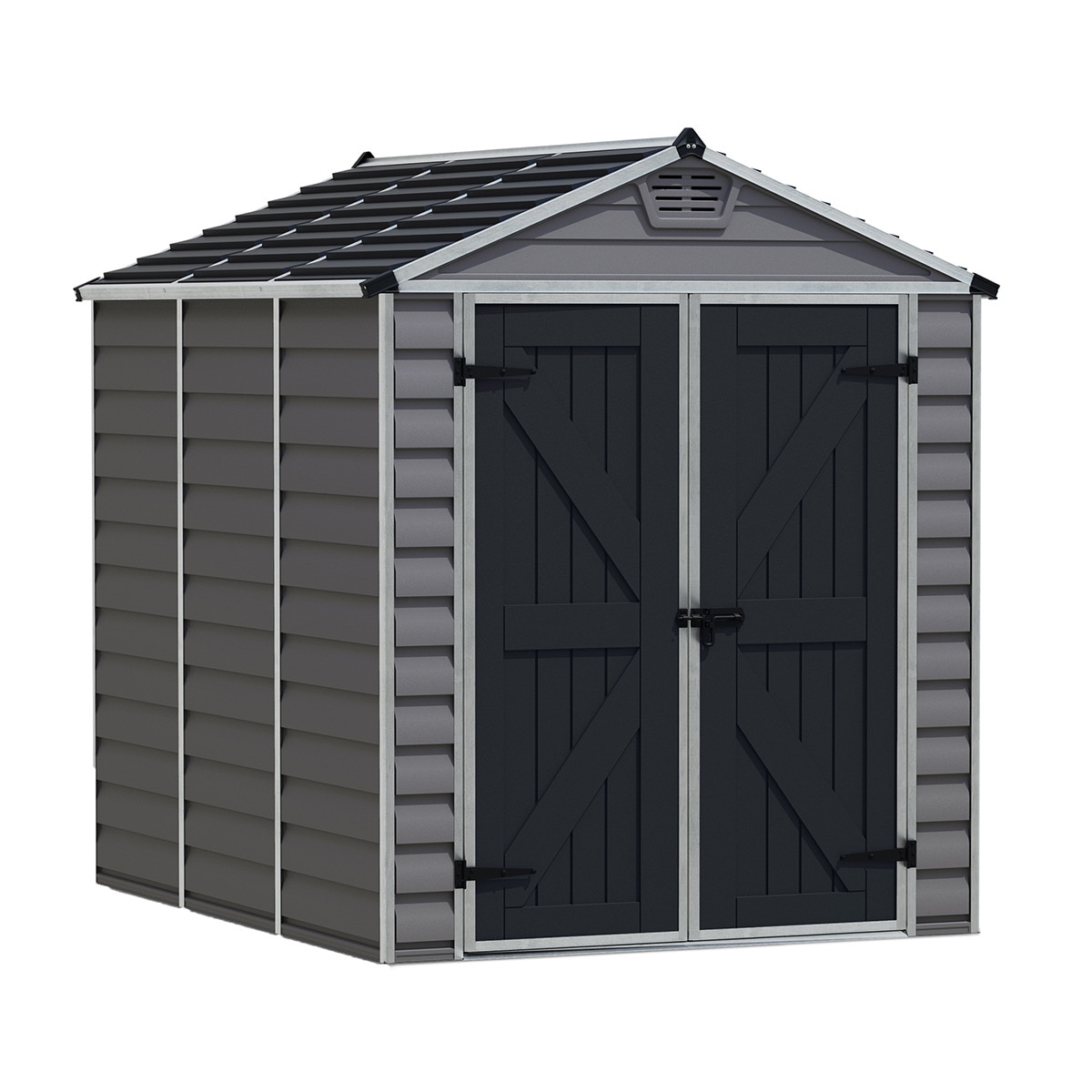 Caseta policarbonato+aluminio Skylight 185 x 229 cm Gris-1
