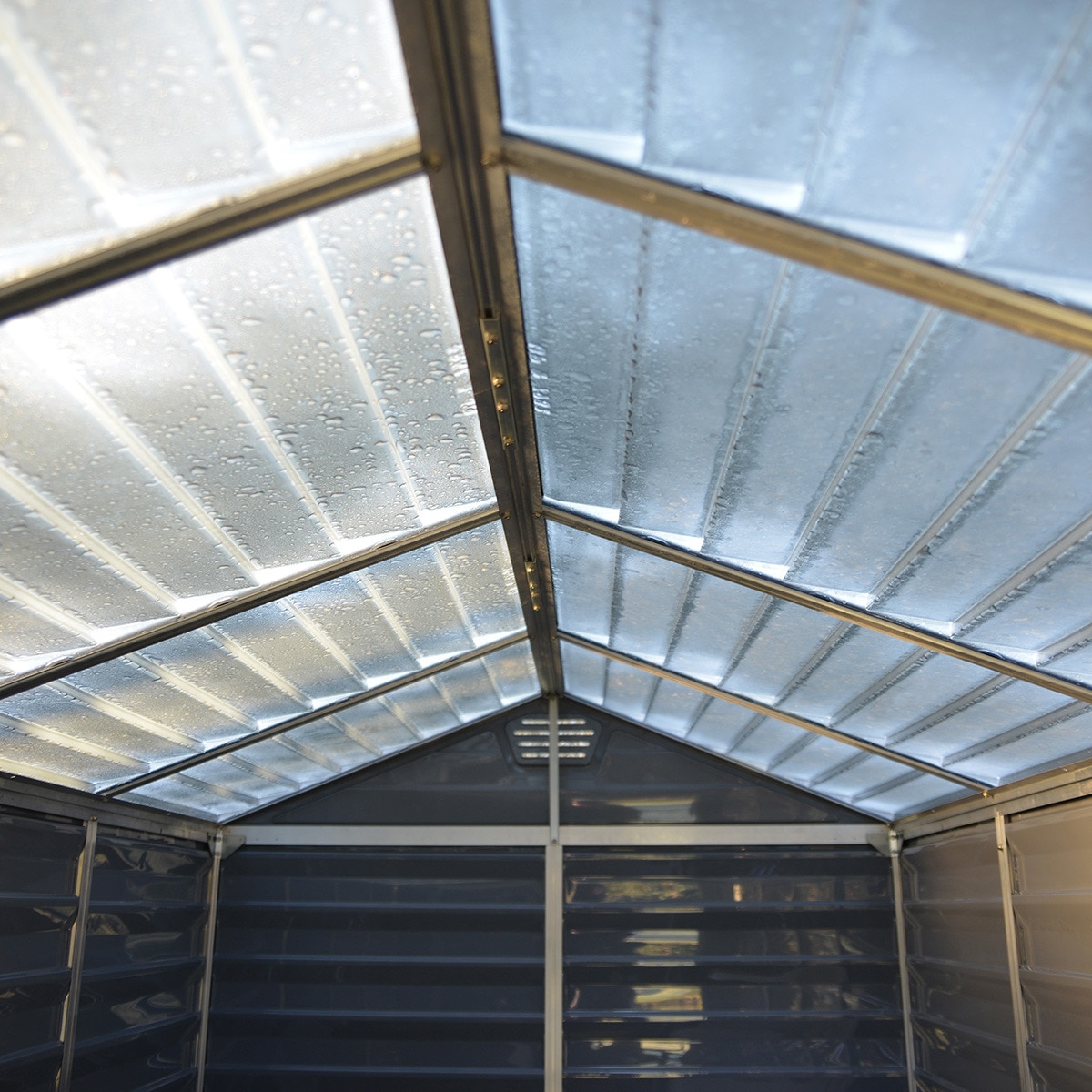 Caseta policarbonato+aluminio Skylight 185 x 229 cm Gris-7