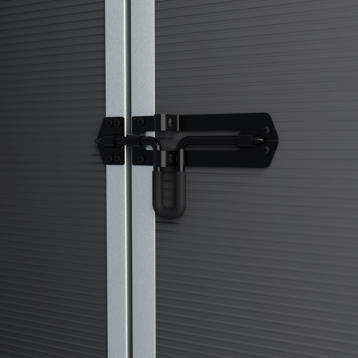 Caseta policarbonato+aluminio Rubicón 185 x 229 cm Gris oscuro-7