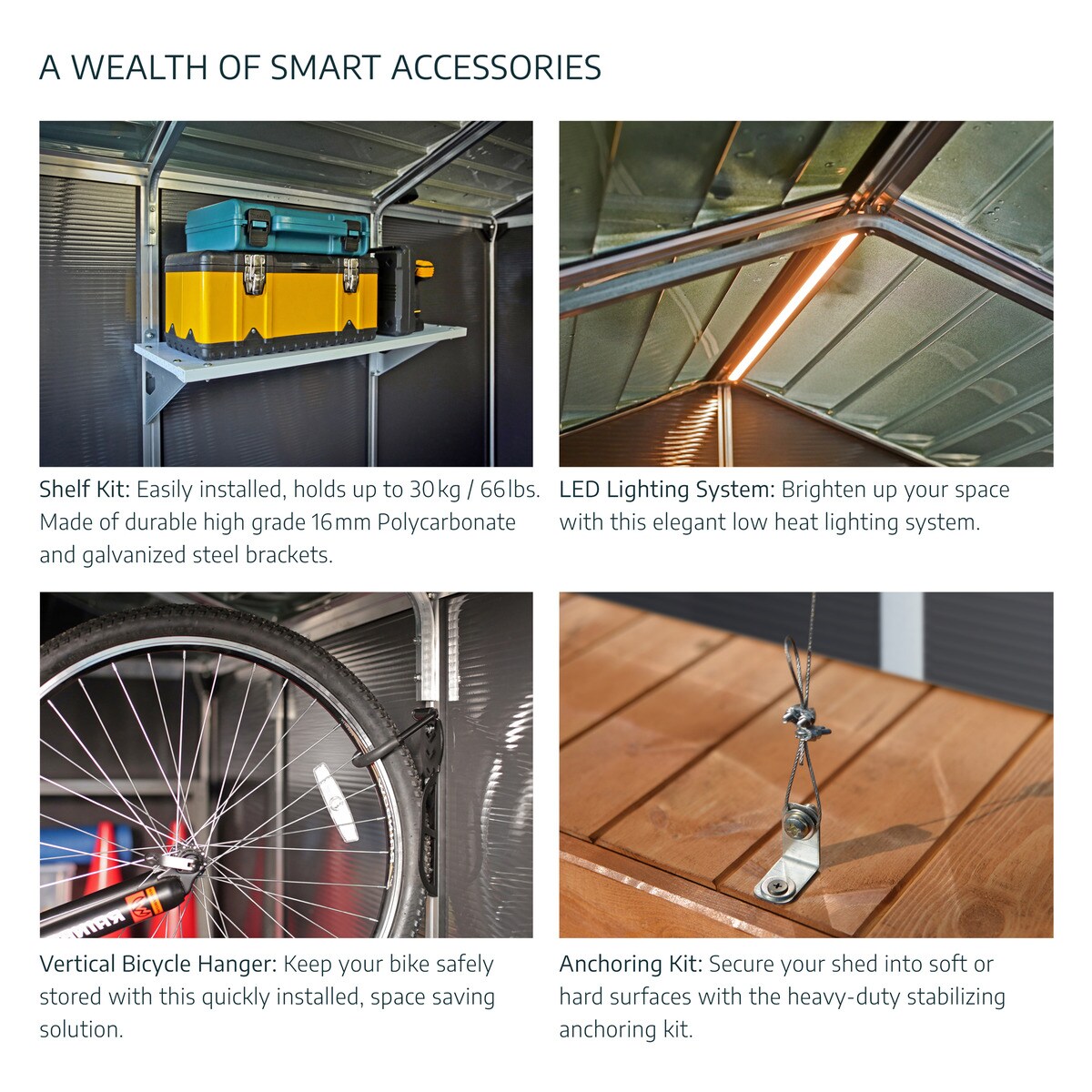 Caseta policarbonato+aluminio Rubicón 185 x 304 cm Gris oscuro-10