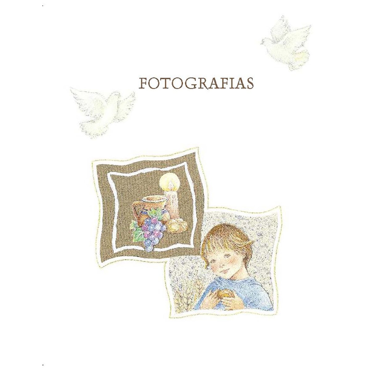 Livro de Comunhão Elegance com Rebordo Branco-3