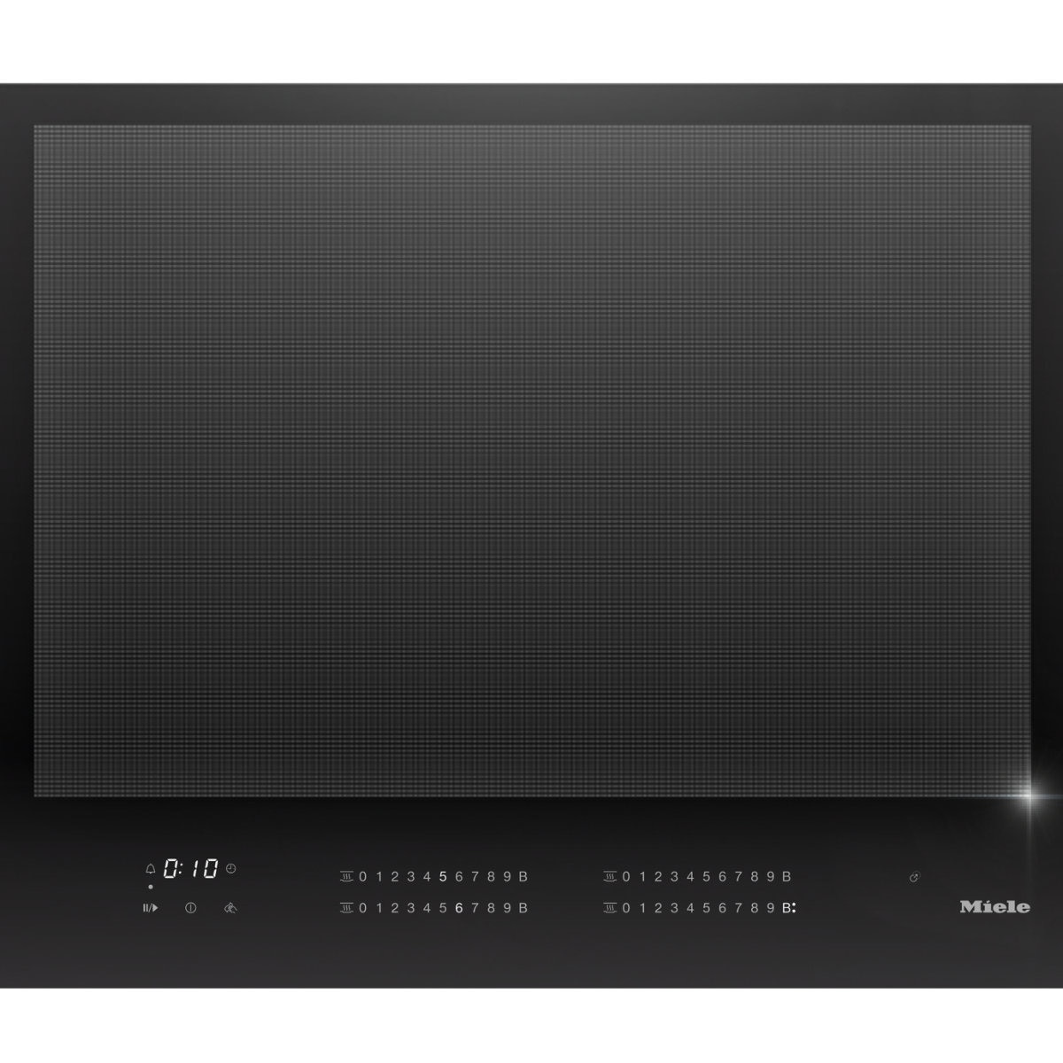 Placa de Indução Miele KM 7867-1 FL DiamondFinish de 4 Zonas e de 60 cm - Preto Preto-1
