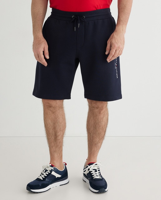 Imagen 0 de Bermuda de hombre azul marino con logo tallas grandes