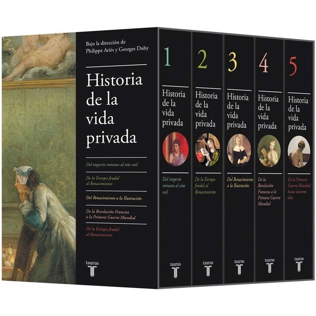 Imagen 0 de Historia de la vida privada (edición estuche con los cinco volúmenes)  (Tapa dura)