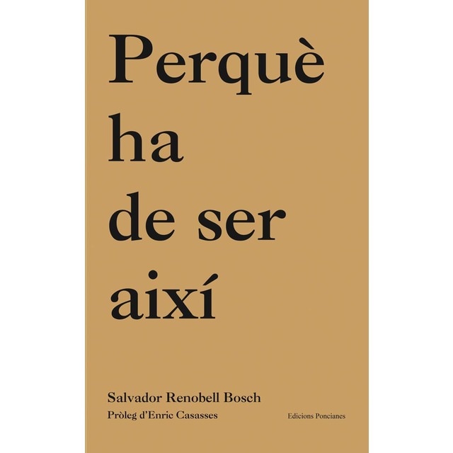 Imagem 0 de Perquè ha de ser així (Capa mole)