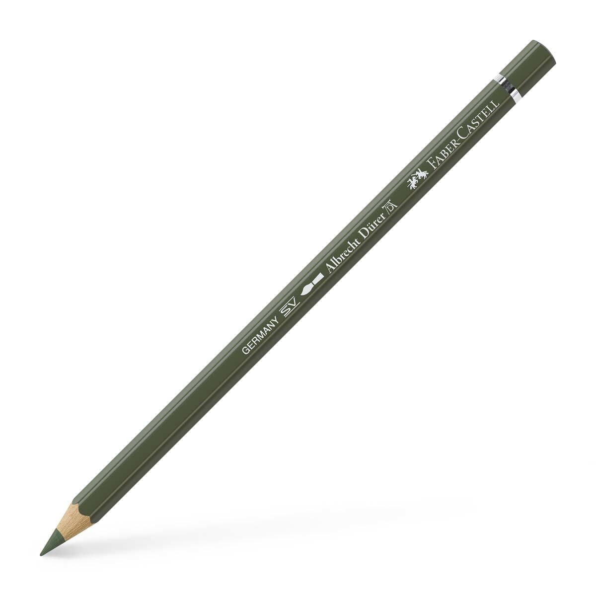 Lápiz de color Albrecht Dürer extraordinaria calidad acuarelable Faber-Castell verde óxido cromo opa Verde-1
