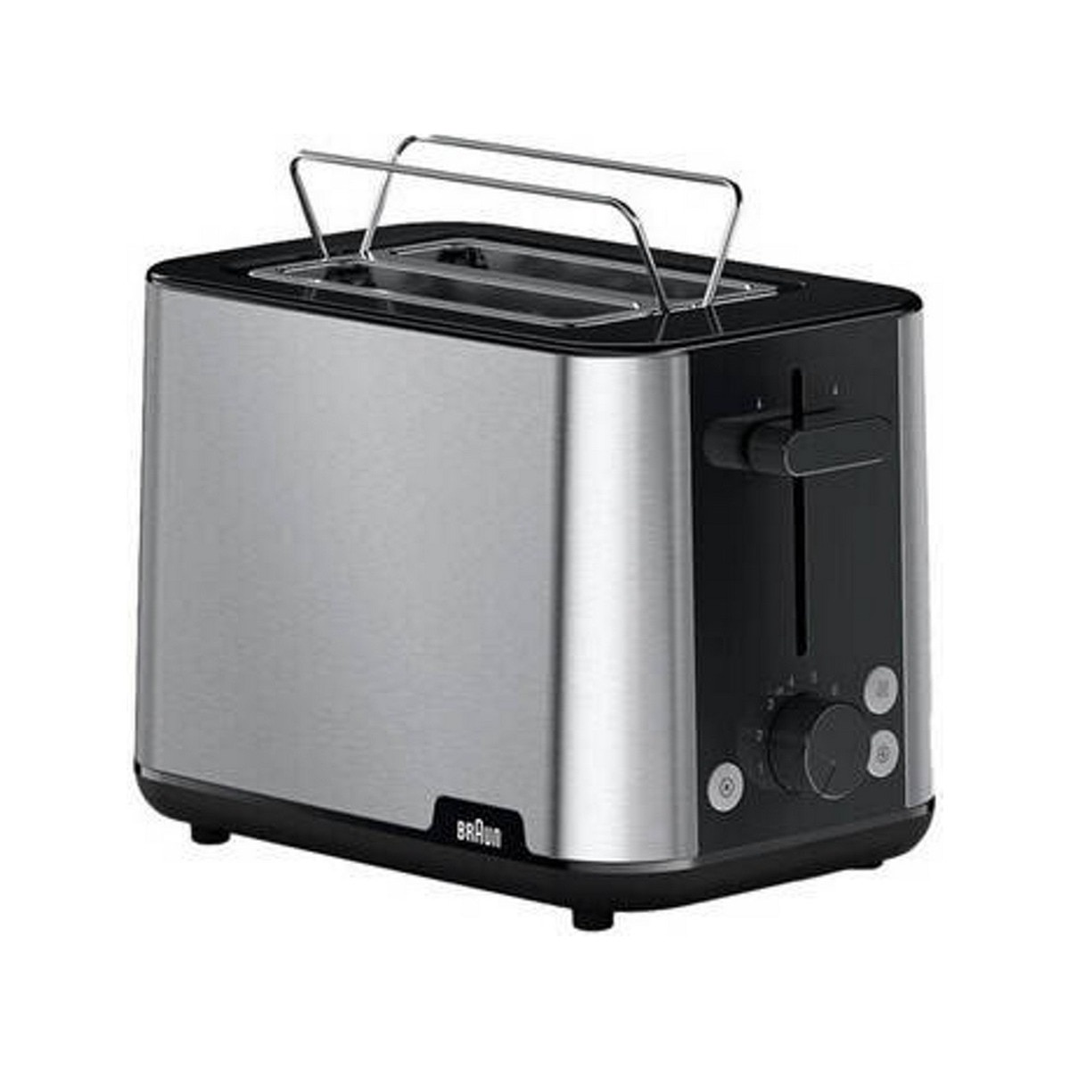 Imagem 0 de Torradeira Braun HT1510BK PurShine de 900 W com 2 Fendas Curtas - Preto e Cinza