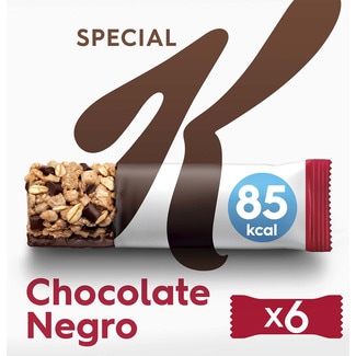 barritas de cereales integrales con chocolate negro 6 unidades estuche 129 g - Kellogg's Special K